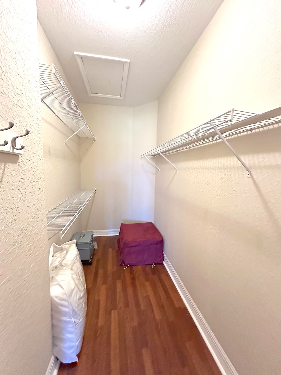 huge walk in closet