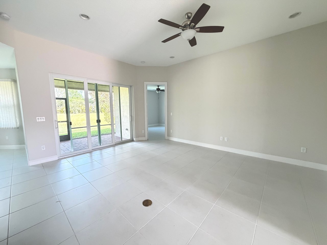 great room, sliding doors to patio