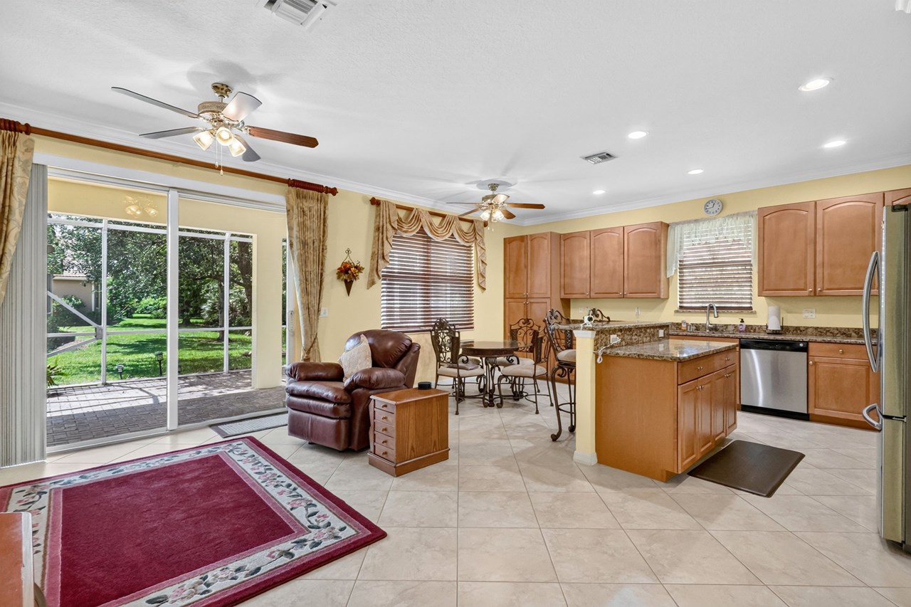family room/breakfast area/snack counter