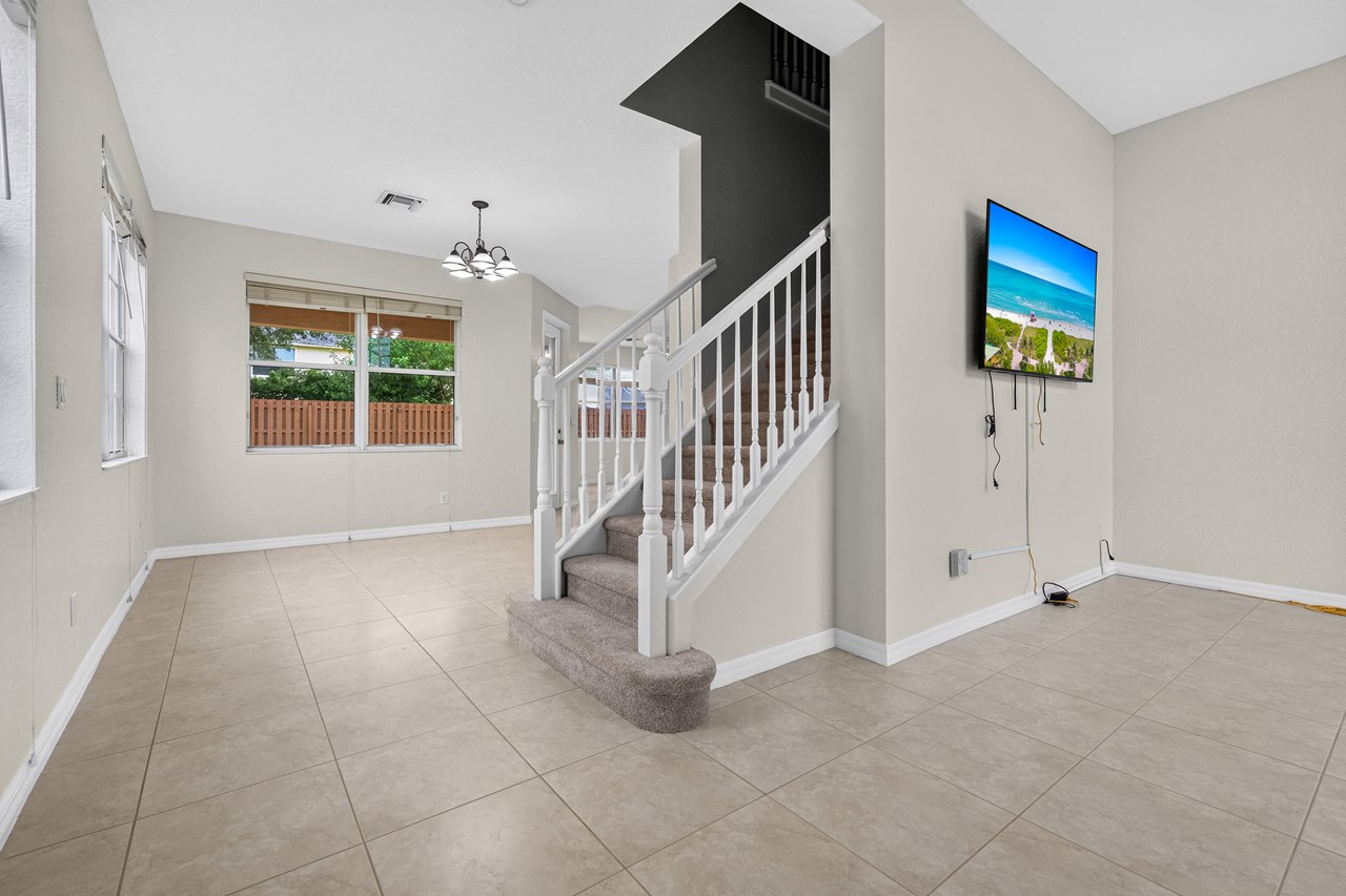 dining room & living room