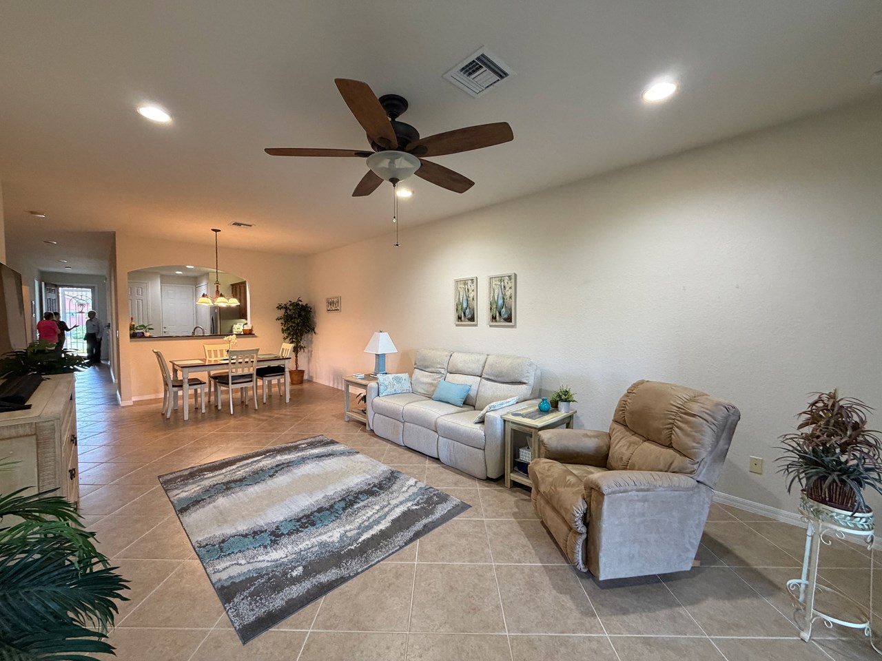great room - dining area