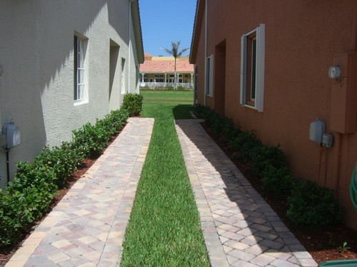 walk-way to front door